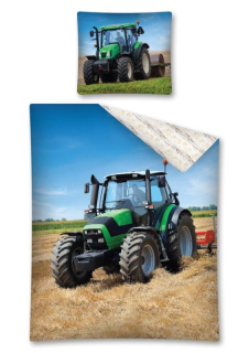 Povlečení Traktor zelený 140/200, 70/80