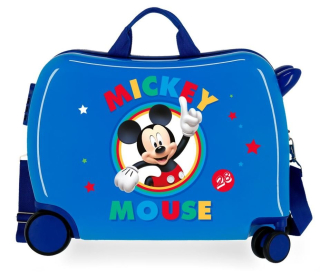 Dětský kufřík na kolečkách Mickey Circle Blue MAXI