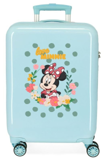 Cestovní kufr ABS Minnie Golden Days Blue 55 cm