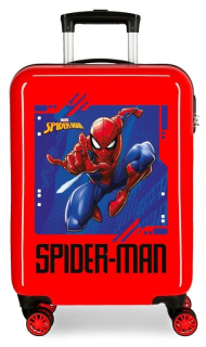 Cestovní kufr ABS Spiderman Street Red 55 cm