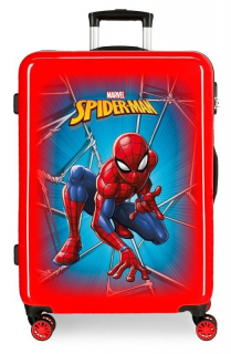 Cestovní kufr ABS Spiderman Black 68 cm
