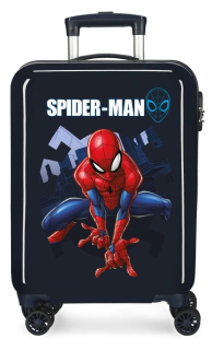 Cestovní kufr ABS Spiderman Action Blue 55 cm