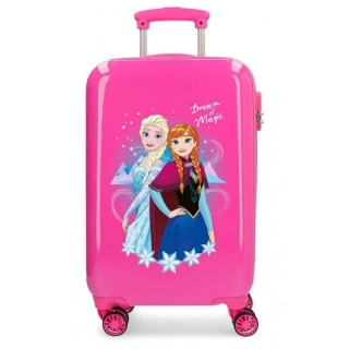Cestovní kufr ABS Ledové Království Dream of Magic Fuchsia 55 cm