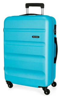Cestovní kufr ABS Roll Road Flex Light Blue 65 cm