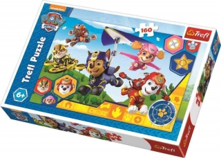 Puzzle Tlapková patrola Vždy připraveni pomoci 160 dílků
