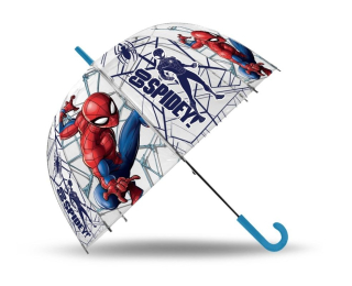 Vystřelovací průhledný deštník Spiderman Go